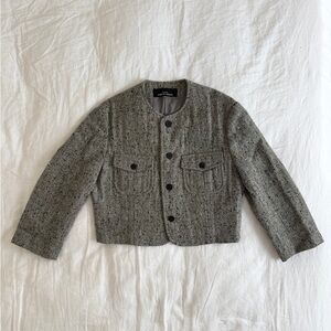 COMME des Garçons circa 1990 - Tweed Wool Jacket, Size 0-2